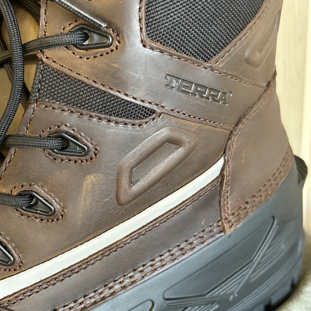 New Terra Crossbow XS‎ Work Boots Mens 10 Brown Insulated Safety ASTM F2413-18